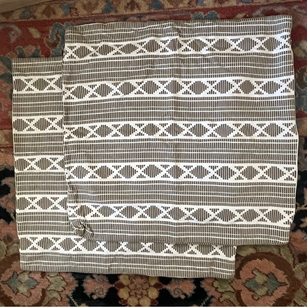 Green pattern pillow covers